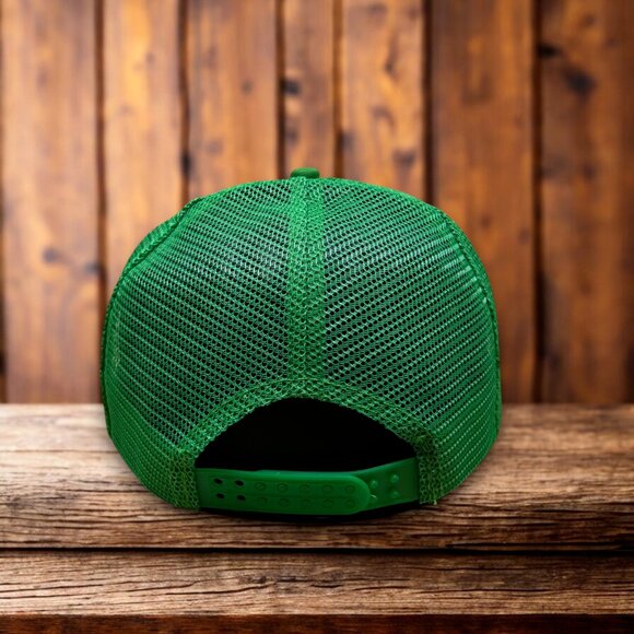 Bud Lite Spuds Mackenzie Party Animal Unisex Trucker Hat Green Snapback Beer Cap - Picture 2 of 4